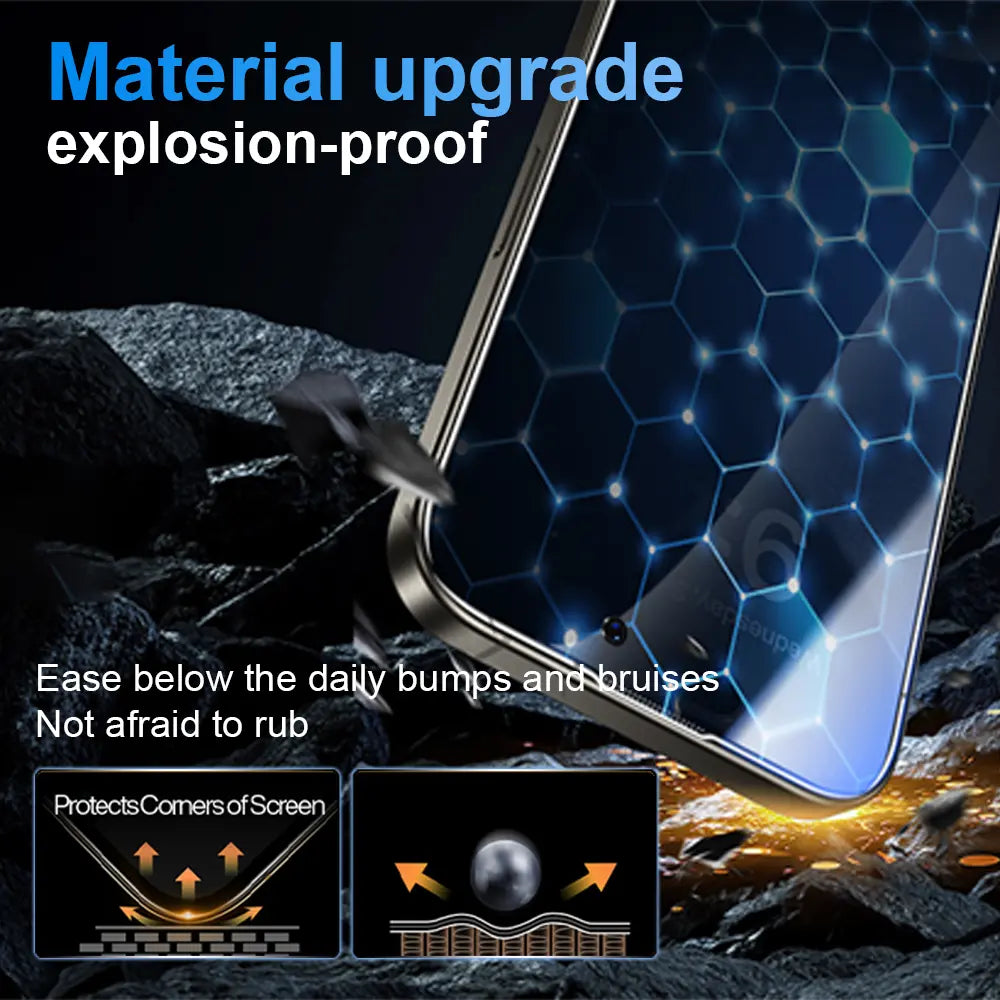 One Fish Privacy Screen Protector Tempered Glass Shockproof Phone Protective Film for Samsung, Iphone,Crystal Clear, Proof Phone Screen Protector Privacy Screen Protector Protective Phone Accessori.
