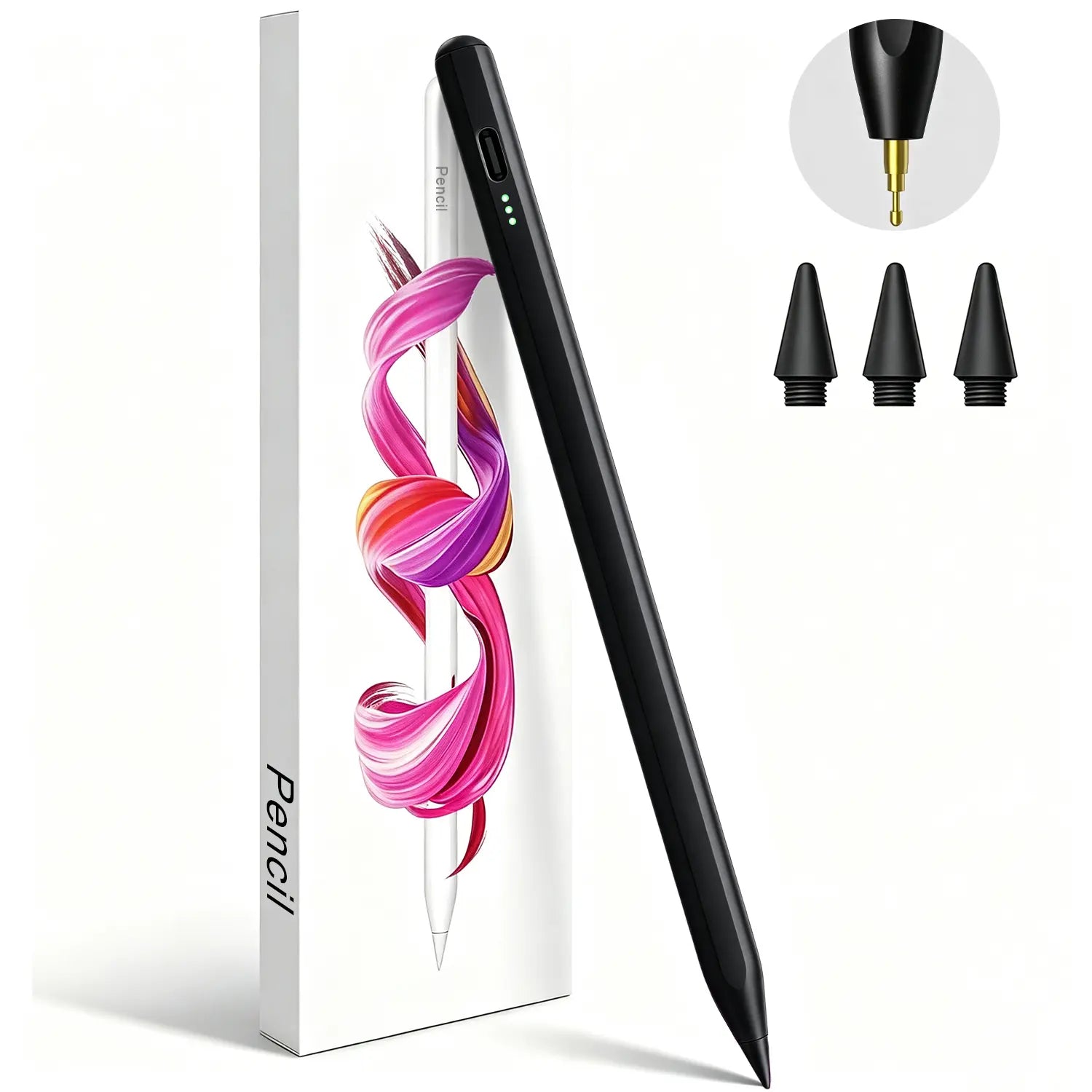 Stylus Pen for Ipad(2018-2026)-2X Fast Charge with Tilt Sensitivity & Palm Rejection for Ipad 11/10/9/8/7/6Th Gen, Air 5/4/3/M4/M3/M2, Pro 13"/12.9"/11"/M4, Mini 7/6/5Th Backtoschool, Accessories, Tablet Styluses