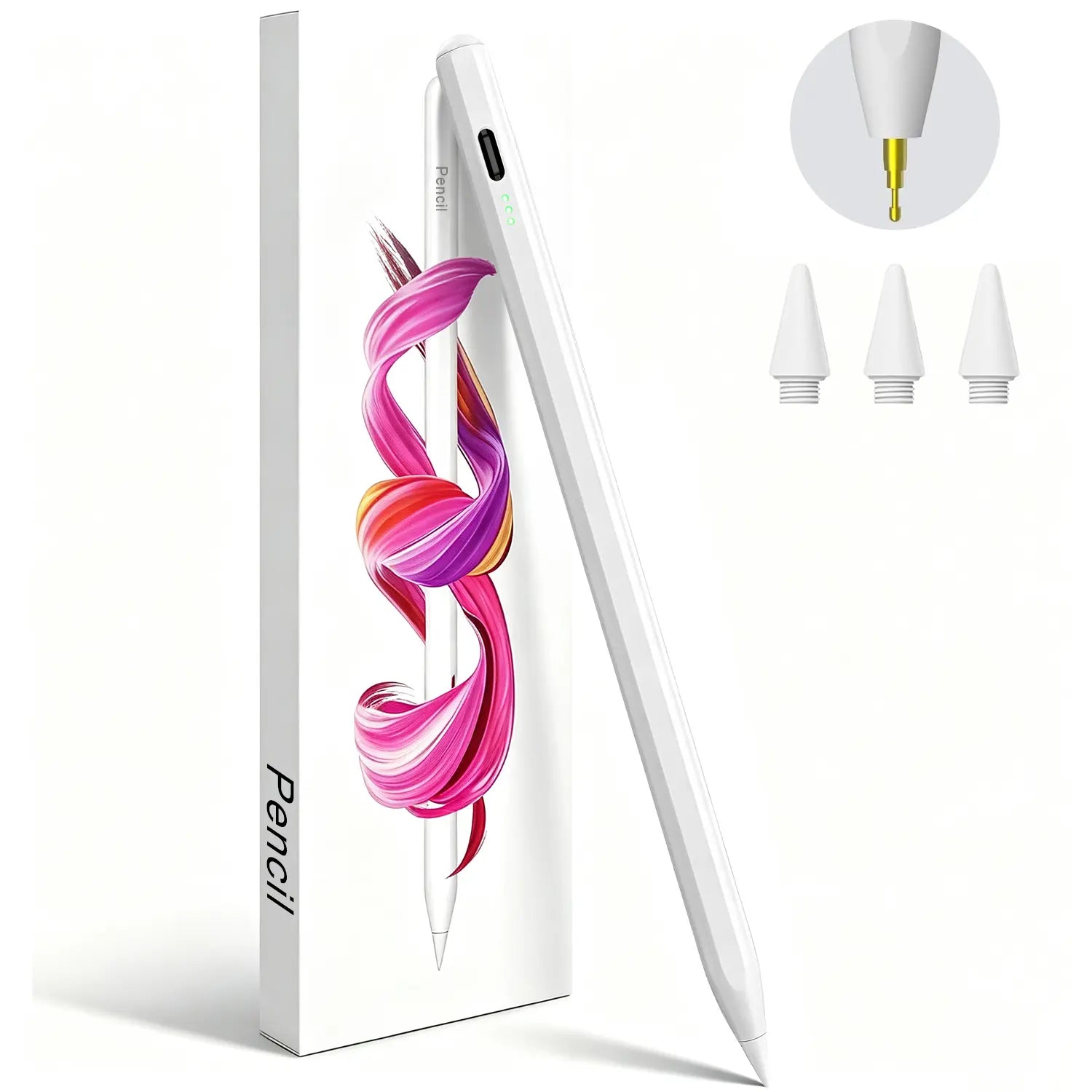 Stylus Pen for Ipad(2018-2026)-2X Fast Charge with Tilt Sensitivity & Palm Rejection for Ipad 11/10/9/8/7/6Th Gen, Air 5/4/3/M4/M3/M2, Pro 13"/12.9"/11"/M4, Mini 7/6/5Th Backtoschool, Accessories, Tablet Styluses