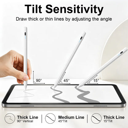 Stylus Pen for Ipad(2018-2026)-2X Fast Charge with Tilt Sensitivity & Palm Rejection for Ipad 11/10/9/8/7/6Th Gen, Air 5/4/3/M4/M3/M2, Pro 13"/12.9"/11"/M4, Mini 7/6/5Th Backtoschool, Accessories, Tablet Styluses