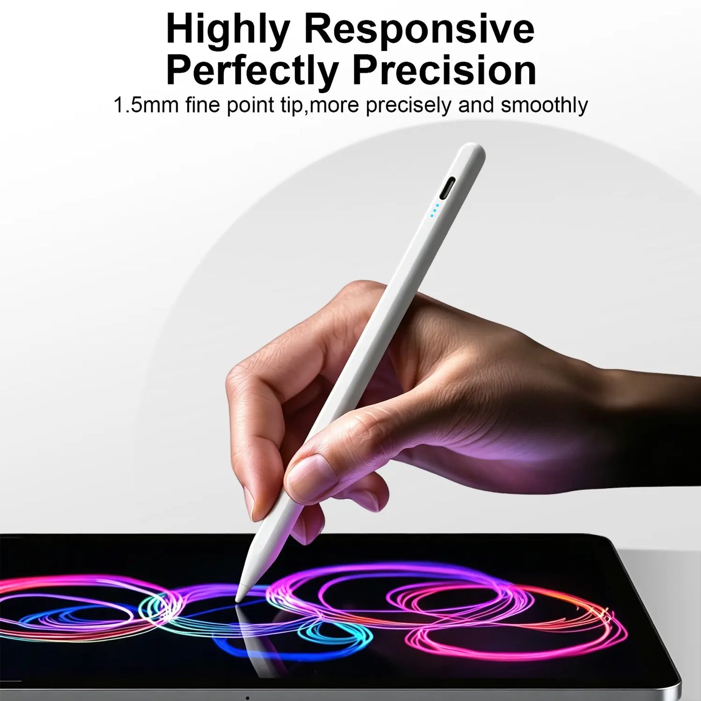 Stylus Pen for Ipad(2018-2026)-2X Fast Charge with Tilt Sensitivity & Palm Rejection for Ipad 11/10/9/8/7/6Th Gen, Air 5/4/3/M4/M3/M2, Pro 13"/12.9"/11"/M4, Mini 7/6/5Th Backtoschool, Accessories, Tablet Styluses